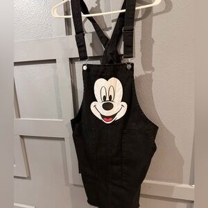 Forever 21 Black Mickey Mouse overall Dress